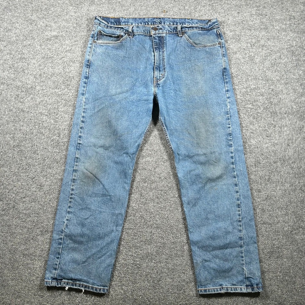 Levi's Jeans Mens Size 40x29 Blue 541 Athletic Taper Stretch Denim Casual Flawed